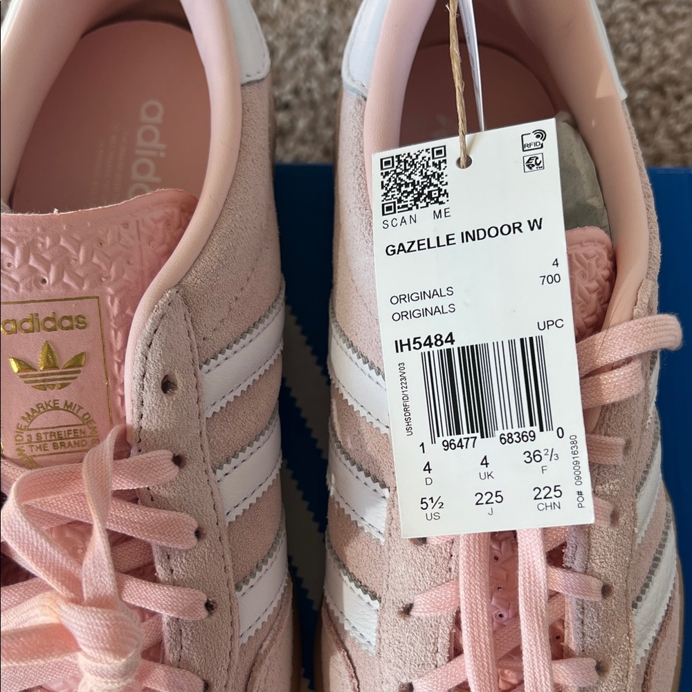 Adidas Gazelle - NWT! - Pink and White Sneakers - Picture 5 of 7